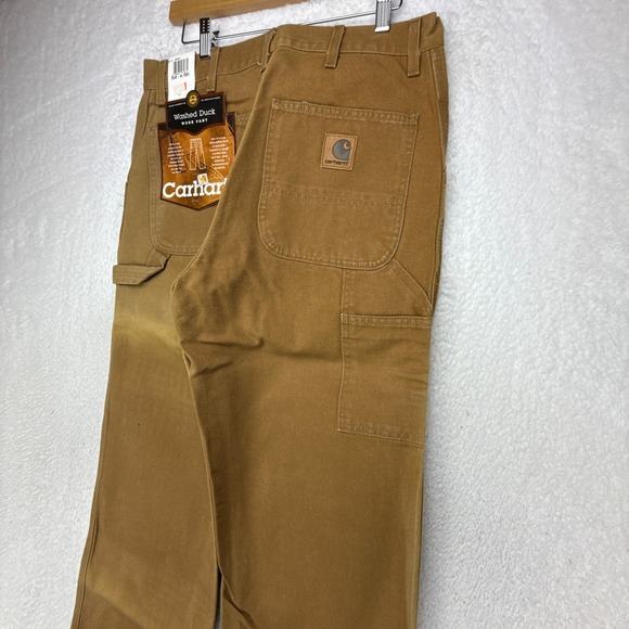 Carhartt Washed Duck Work Pants B11 BRN 34x36 Mens Brown NOS NWT